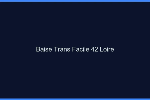 Baise Trans Facile 42 loire