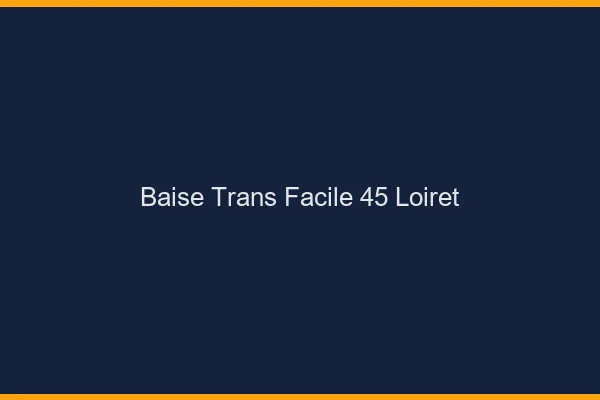Baise Trans Facile 45 loiret