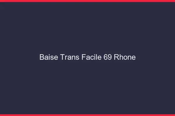 Baise Trans Facile 69 rhone