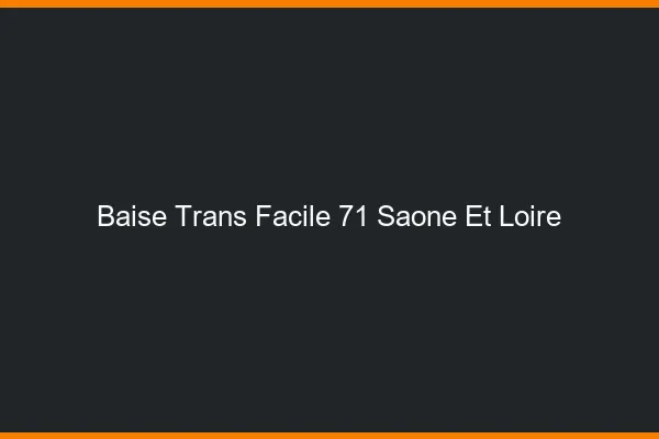 Baise Trans Facile 71 saone-et-loire