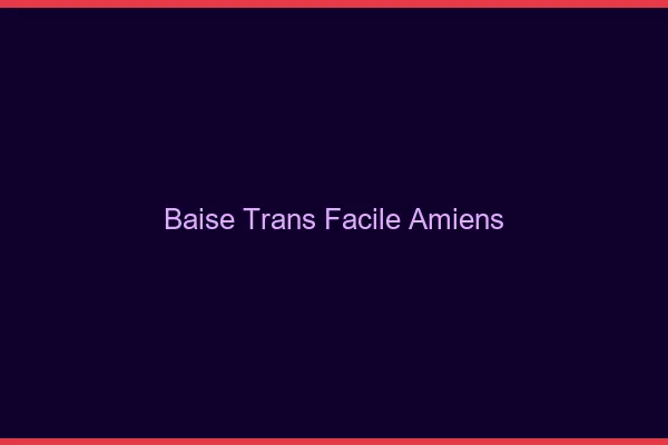 Baise Trans Facile Amiens