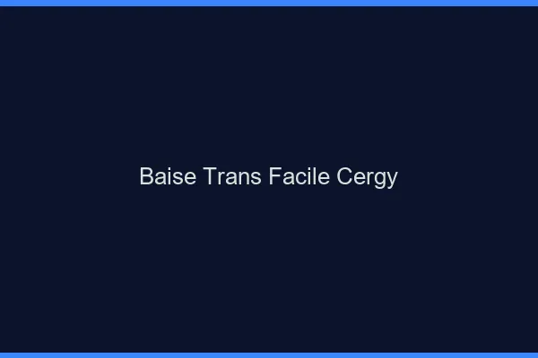 Baise Trans Facile Cergy