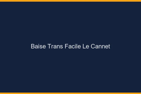 Baise Trans Facile Le Cannet
