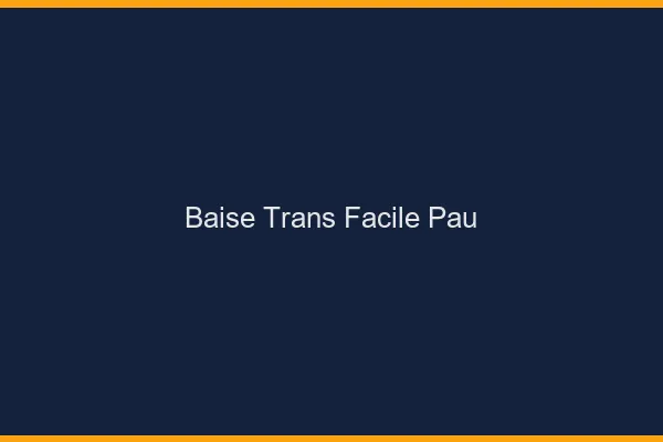 Baise Trans Facile Pau