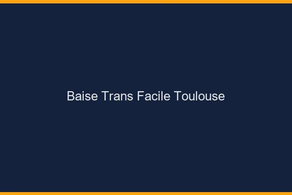 Baise Trans Facile Toulouse