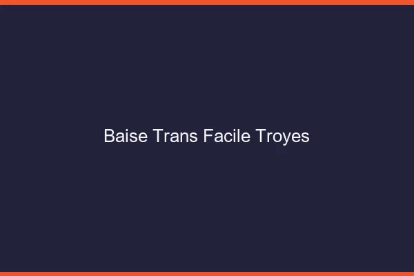 Baise Trans Facile Troyes
