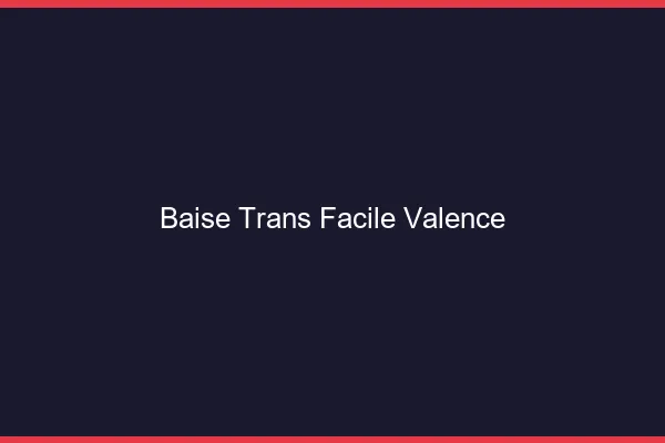 Baise Trans Facile Valence