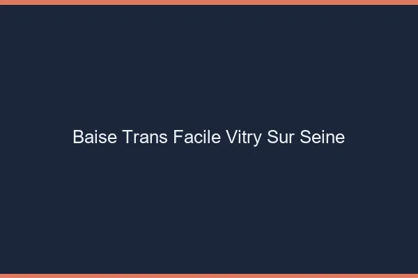 Baise Trans Facile Vitry-sur-Seine