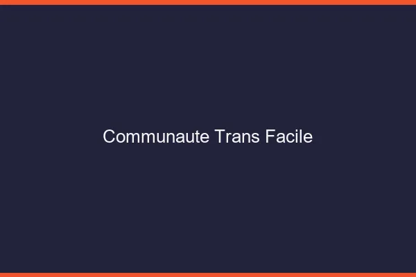 Communauté trans facile