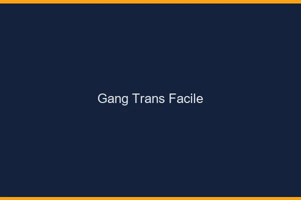 Gang trans facile