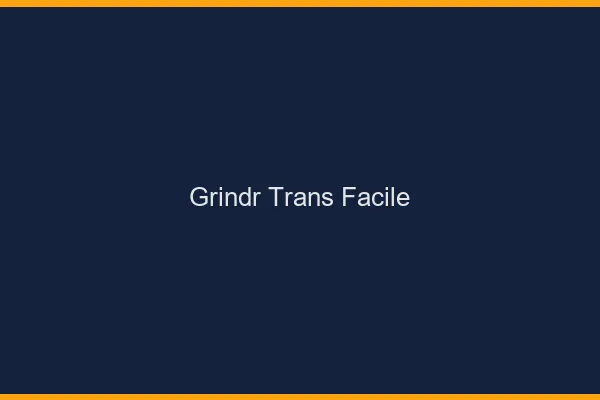 Grindr trans facile