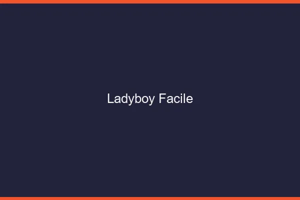 Ladyboy facile