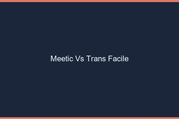 Meetic vs trans facile
