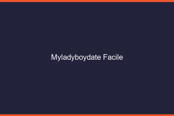 MyLadyboyDate facile