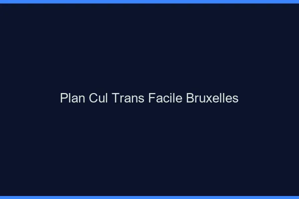 Plan Cul Trans Facile Bruxelles