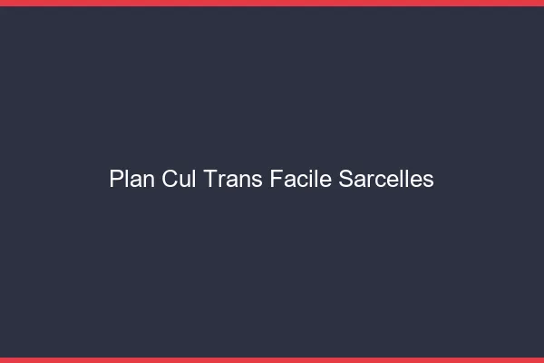 Plan Cul Trans Facile Sarcelles