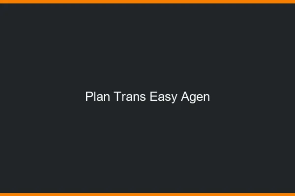 Plan Trans Easy Agen