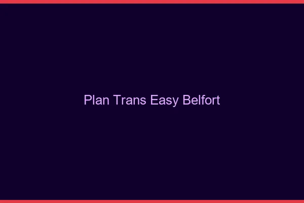 Plan Trans Easy Belfort