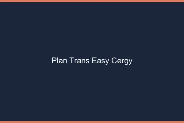 Plan Trans Easy Cergy