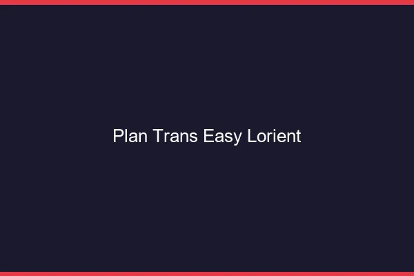 Plan Trans Easy Lorient