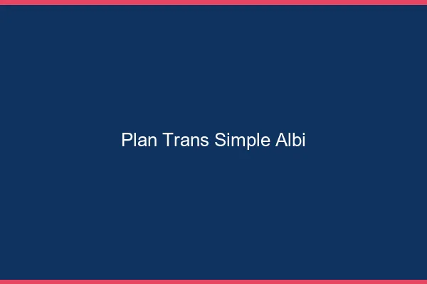 Plan Trans Simple Albi