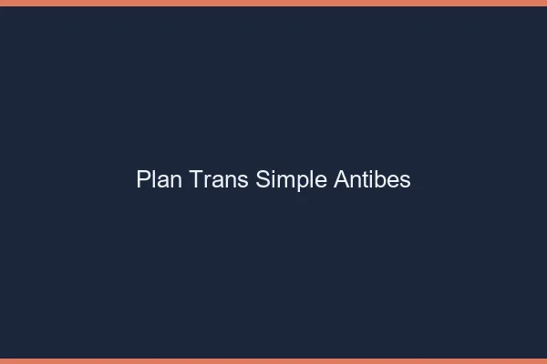 Plan Trans Simple Antibes