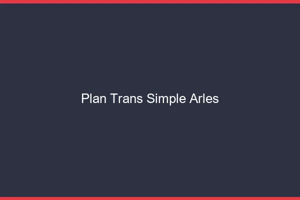 Plan Trans Simple Arles