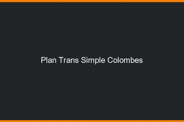 Plan Trans Simple Colombes