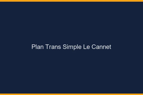 Plan Trans Simple Le Cannet