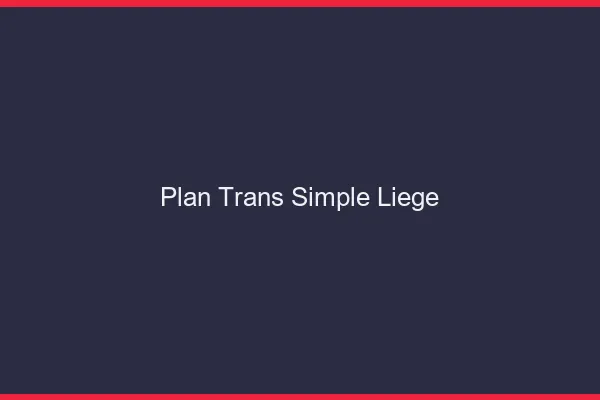Plan Trans Simple Liège