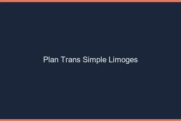Plan Trans Simple Limoges