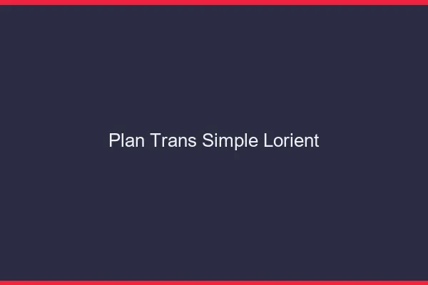 Plan Trans Simple Lorient