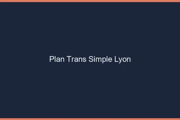 Plan Trans Simple Lyon