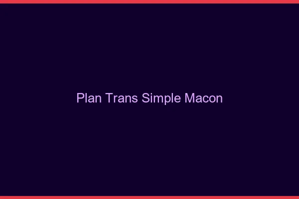 Plan Trans Simple Mâcon