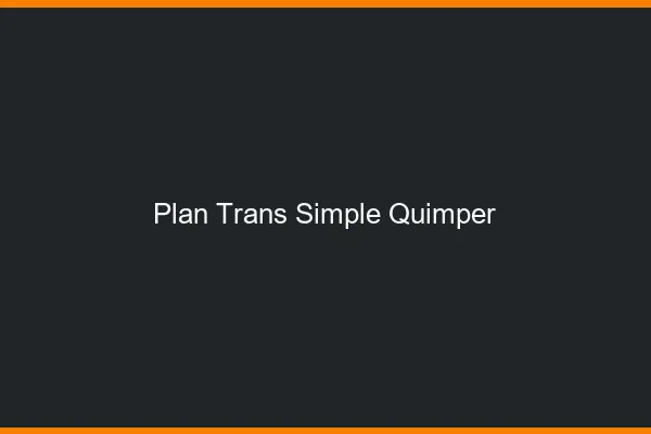 Plan Trans Simple Quimper
