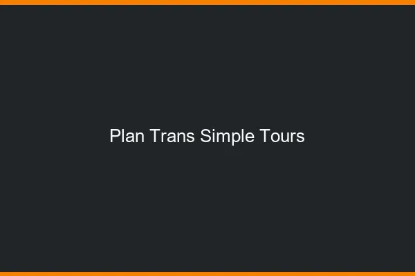 Plan Trans Simple Tours