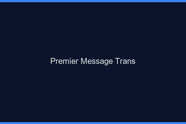 Premier message trans