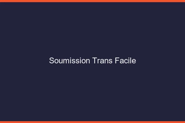 Soumission trans facile