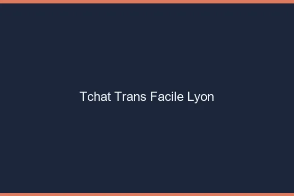 Tchat Trans Facile Lyon