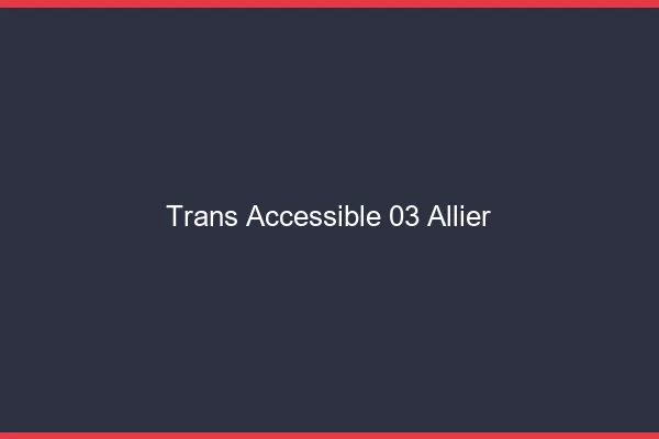 Trans Accessible 03 allier