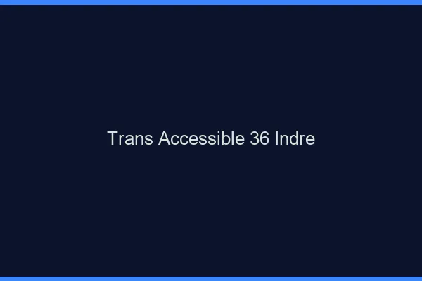 Trans Accessible 36 indre