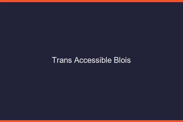 Trans Accessible Blois