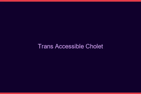 Trans Accessible Cholet