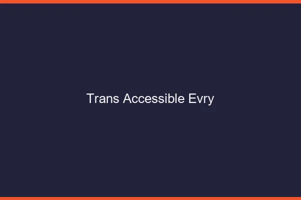 Trans Accessible Évry