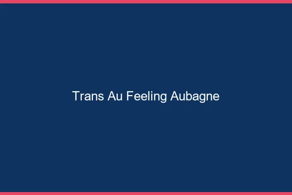 Trans au Feeling Aubagne