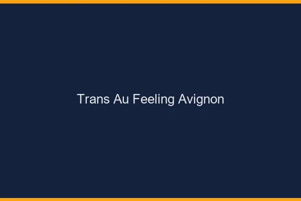 Trans au Feeling Avignon
