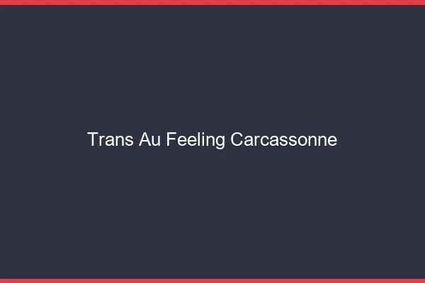 Trans au Feeling Carcassonne