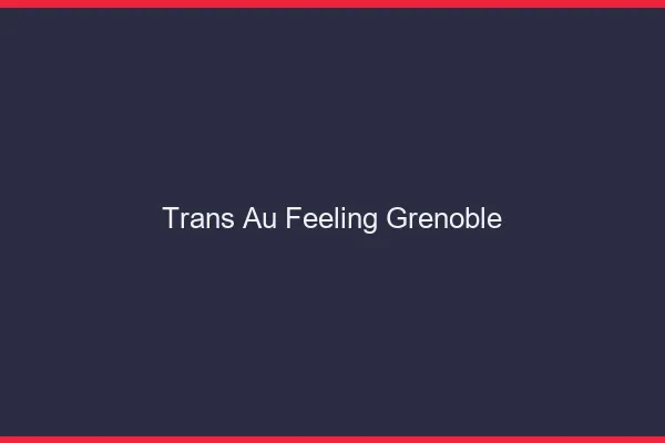 Trans au Feeling Grenoble