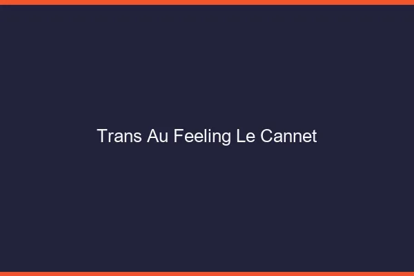 Trans au Feeling Le Cannet
