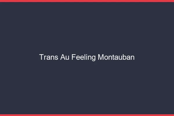 Trans au Feeling Montauban